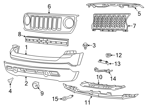 Oem Mopar Aa Absorber Front Bumper Fascia