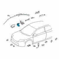 OEM Lexus Spiral Cable Sub-Assembly With Sensor Diagram - 84307-30090