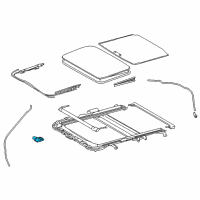 OEM Lexus Gear Assembly, Sliding Roof Diagram - 63260-53110