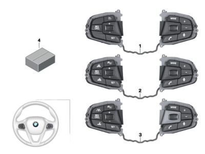 BMW 61-31-9-363-436 Multifunct Steering Wheel Switch