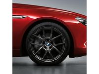 OEM 2013 BMW 650i V-Spoke 356 Liquid Black - Rear (Single Wheel) - 36-11-6-853-817