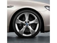 OEM 2012 BMW 535i xDrive Star Spoke 311 Single Wheel/Silver Rear - 36-11-6-796-114