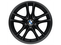 OEM 2008 BMW 128i Double Spoke Style 182 in Black/Front - 36-11-6-786-887