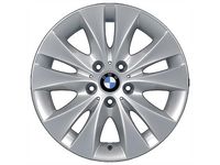 OEM 2004 BMW 545i Double Spoke 116-Wheel, 7.5"x 17" - 36-11-6-758-775