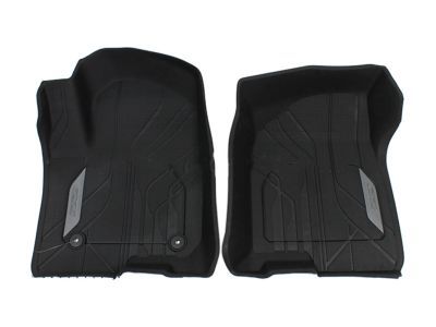 GM 84333610 First-Row Premium All-Weather Floor Liners in Jet Black with Z71 Logo (for Vehicles with Center Console)