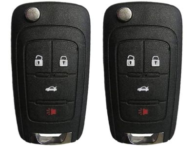 GM 20979469 Key, Dr Lock & Ignition Lock Folding (W/ Remote Control Door Lock Transmitter)