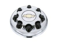 OEM 2007 Chevrolet Silverado 3500 Classic Hub Cap ASSEMBLY (Chevrolet)(Chrome)(8 Luggage) - 15712392