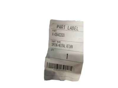 Hyundai 43848-22620 Spring-Neutral Return