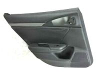 OEM 2018 Honda Civic Armrest Assy., L. RR. Door Lining *NH900L* (DEEP BLACK) - 83754-TGG-A01ZB