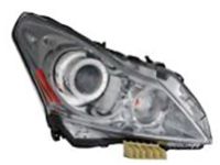 OEM Infiniti M35h Right Headlight Assembly - 26010-1MA2D