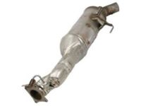 OEM 1988 Dodge Mini Ram Front Catalytic Converter With Pipes - E0015031