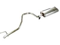 OEM 2005 Jeep Wrangler Exhaust Muffler And Tailpipe - 56052347AA