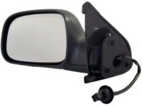 OEM 2002 Jeep Grand Cherokee Drivers Outside Rearview Electric Foldaway Mirror - 55155447AF