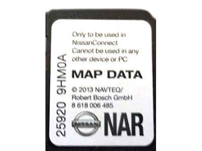 Nissan 25920-9HM0A Sd Card: Map