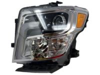 OEM 2017 Nissan Titan XD Driver Side Headlight Assembly - 26060-EZ22B