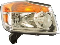 OEM 2008 Nissan Armada Passenger Side Headlight Assembly - 26010-9GA0B