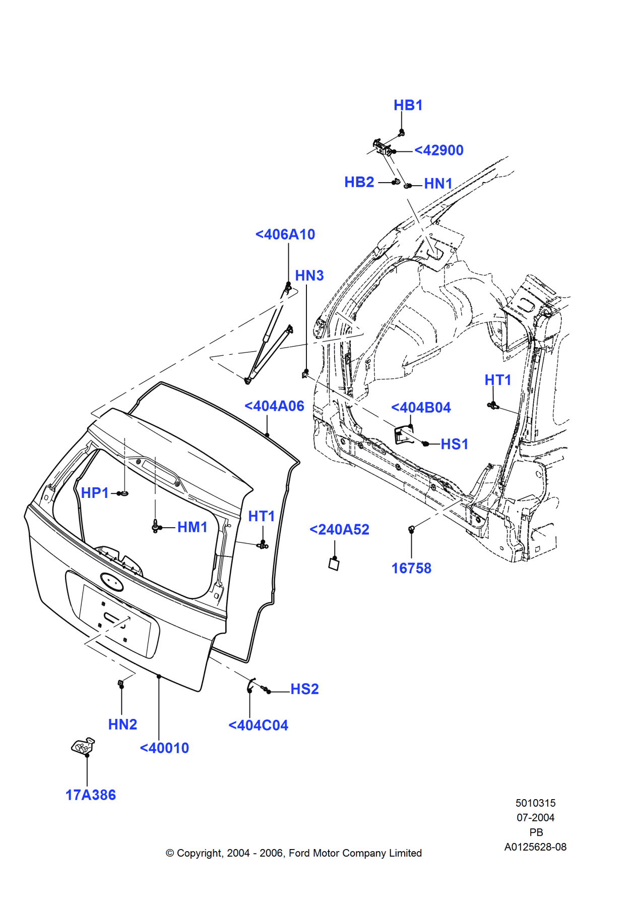 Ford -W505433-S438 Bolt And Washer Assembly