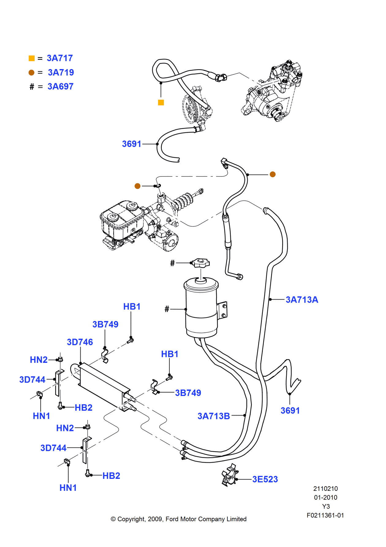 Ford BU9Z-3D744-A Bracket