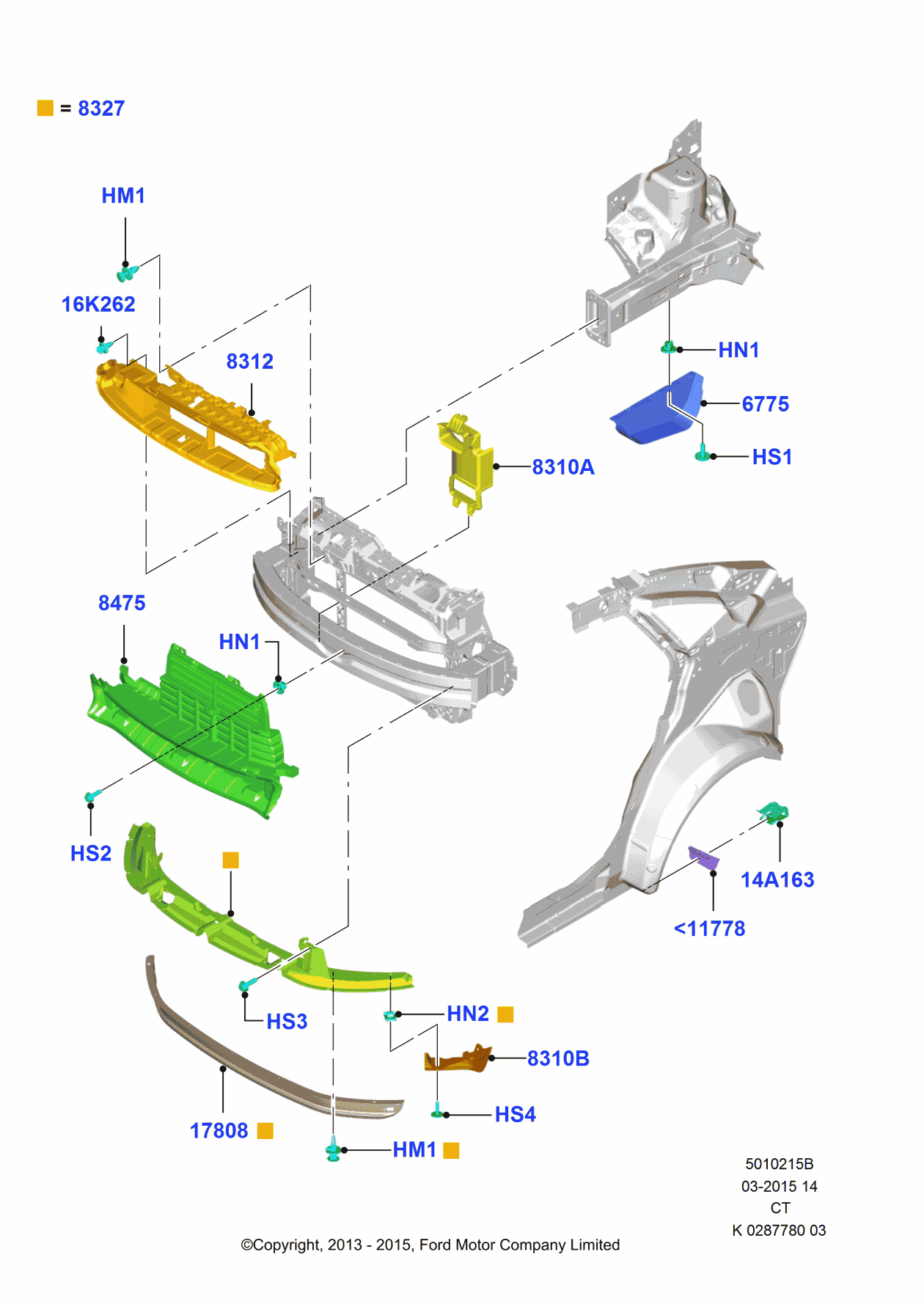 Ford 8A6Z-14197-A Clip
