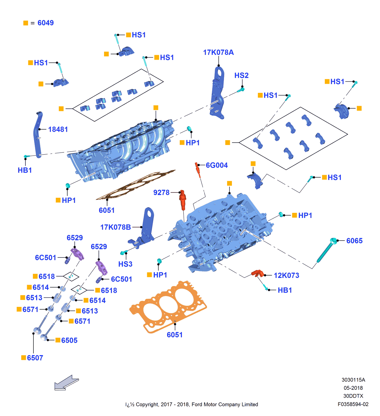 Ford JL3Z-18481-A Bracket