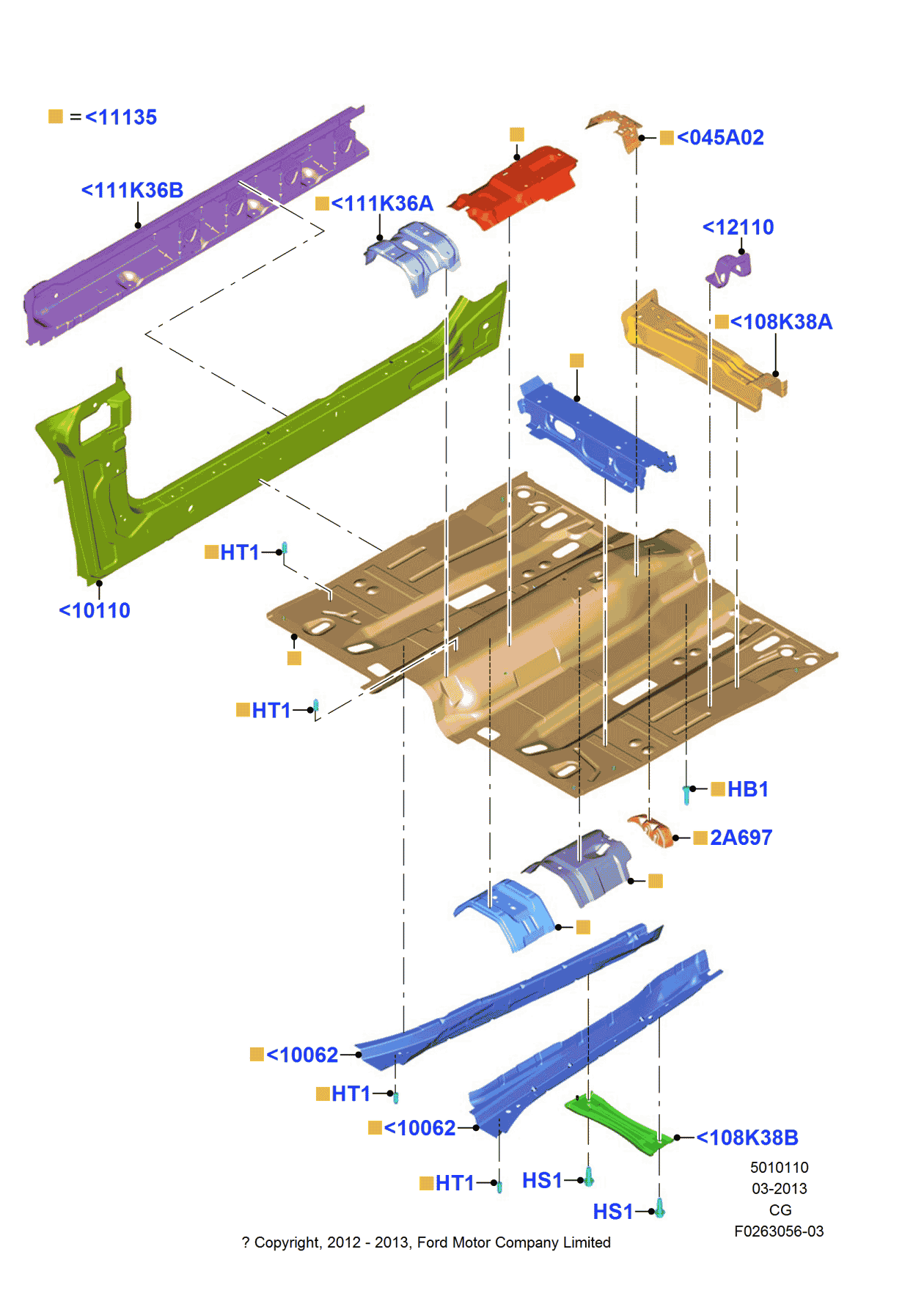 Ford -W711644-S403 Bolt