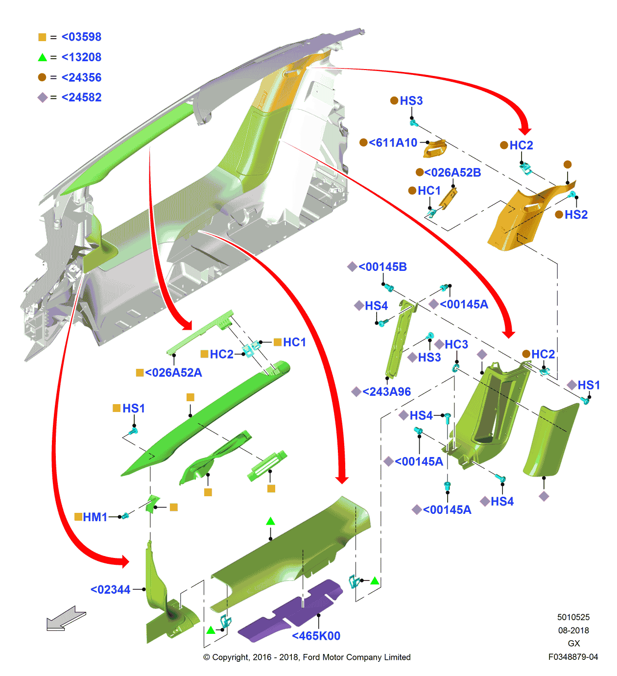 Ford HG7Z-5D018-B Spacer