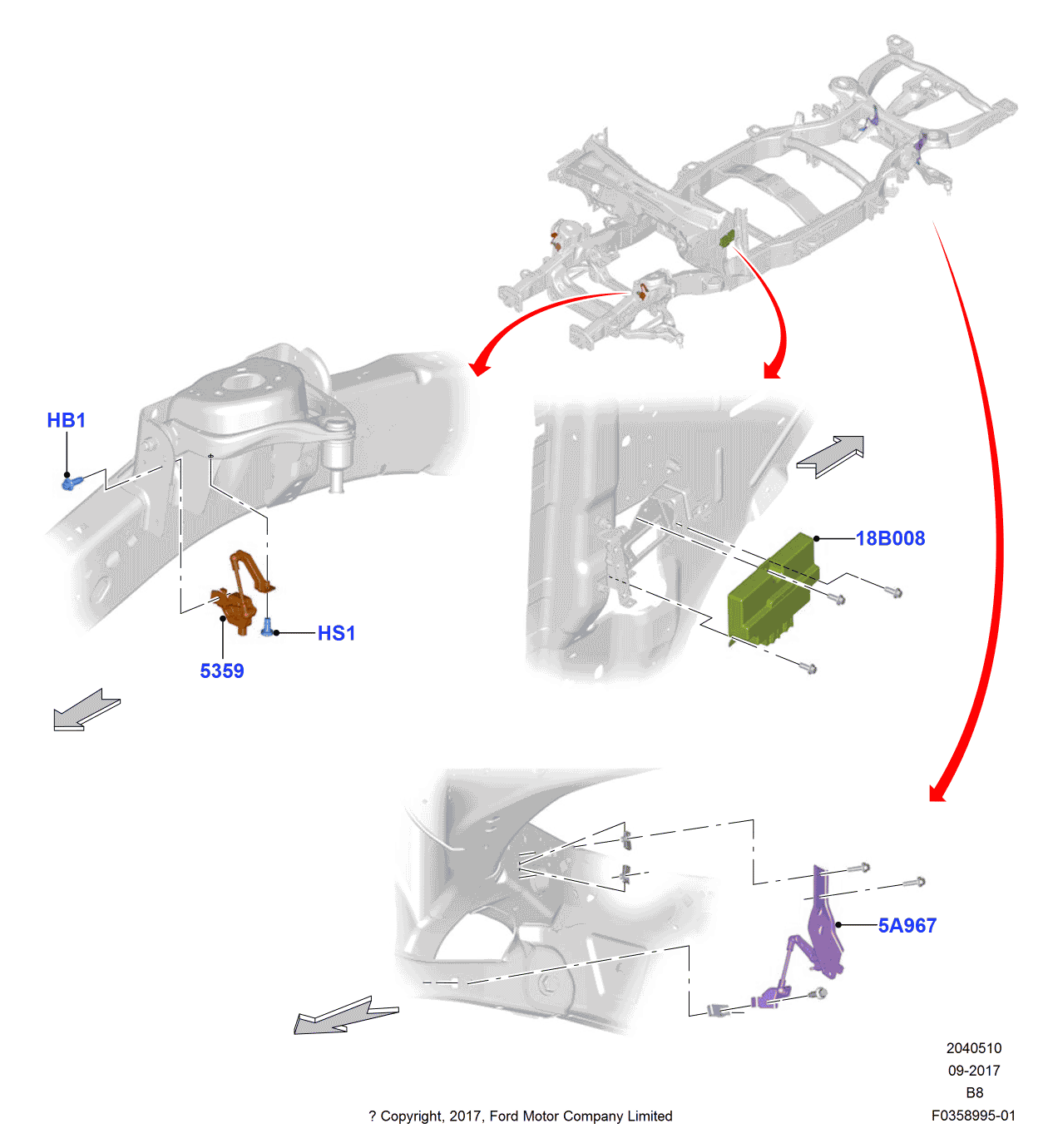 Ford -W504762-S450 Screw