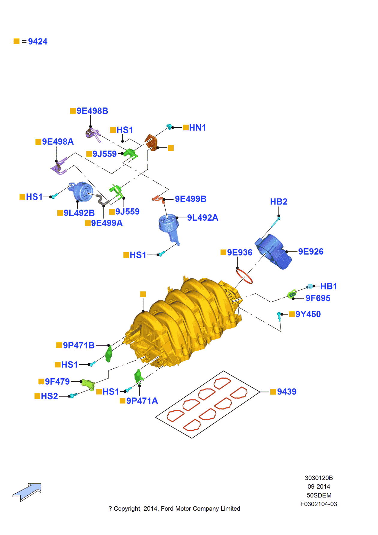 Ford FR3Z-9E499-C Connector