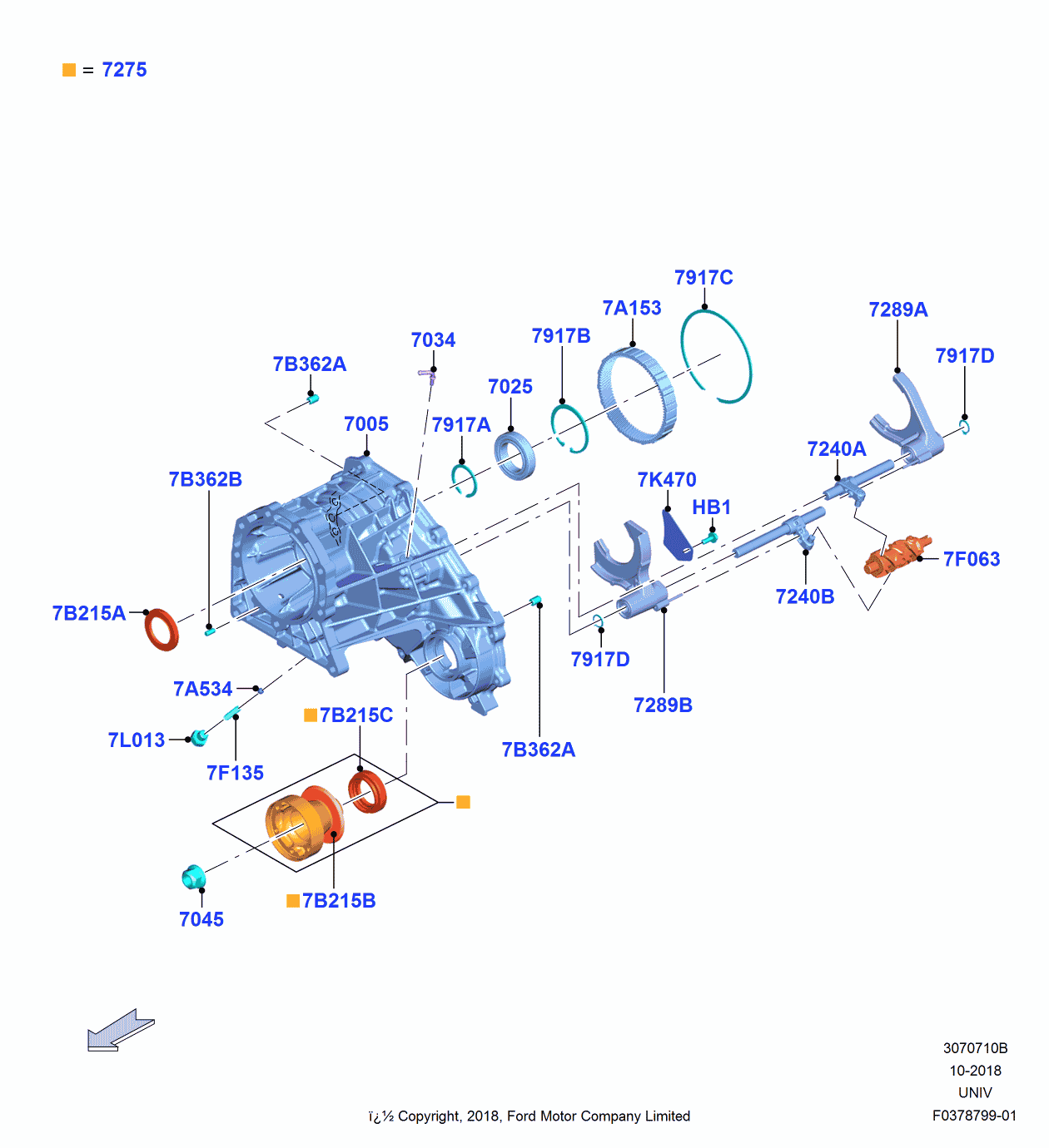 Ford JB3Z-7275-A KIT - POWER TAKE OFF