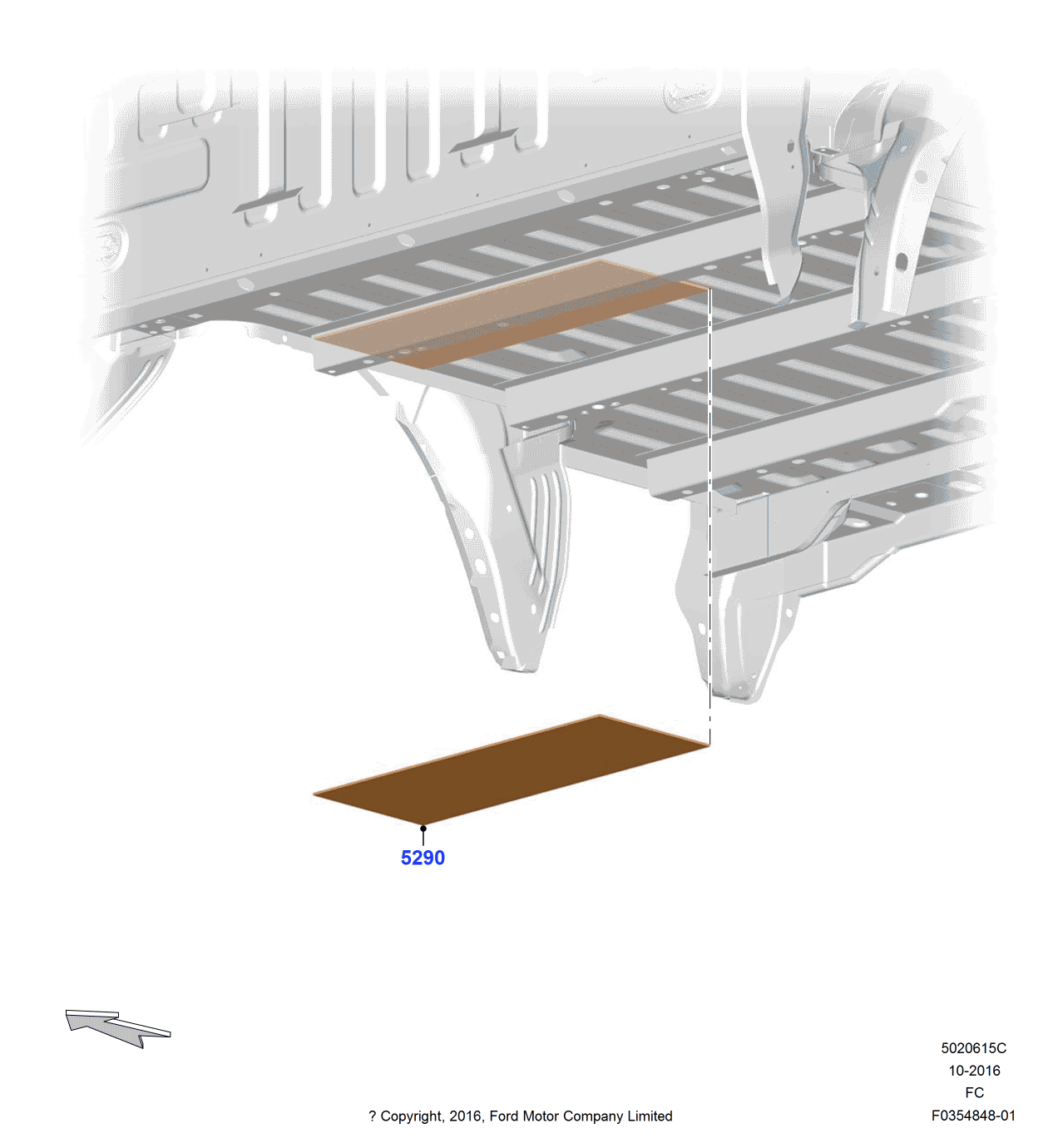 Ford FL3Z-5290-B Bracket