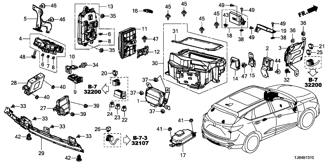 Acura 38891-TJB-A00 BRACKET