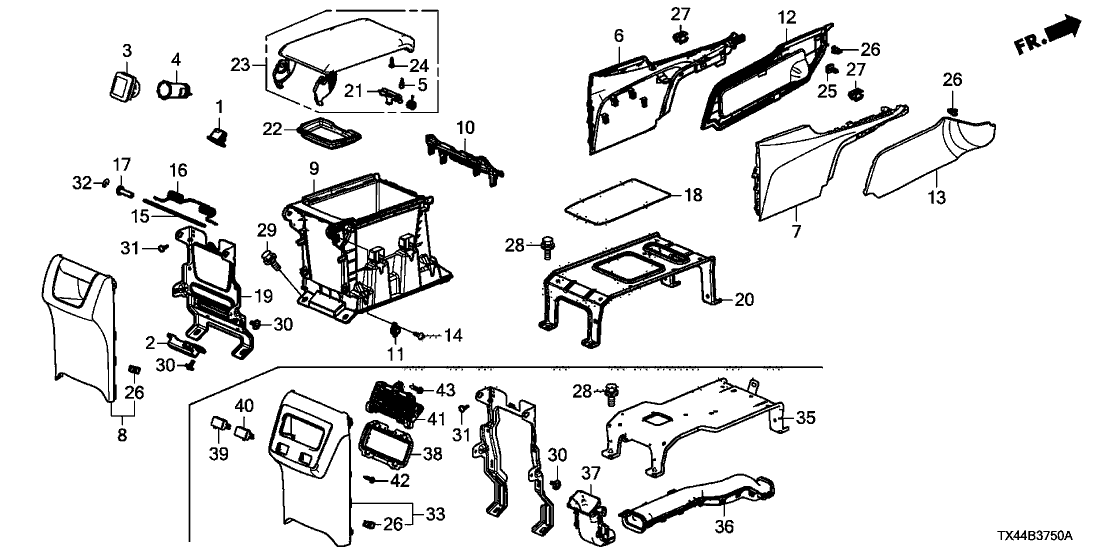 Acura 83407-TX4-A01 Damper, Hinge