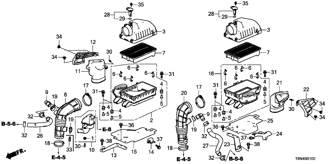 Acura 17230-58G-A00 Chamber Assembly, Passenger Side Resonator