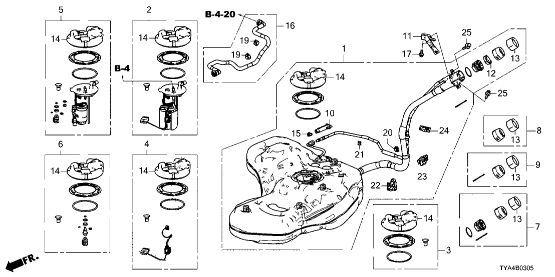 Acura 91599-TGV-A01 CLAMP A, FUEL PIPE