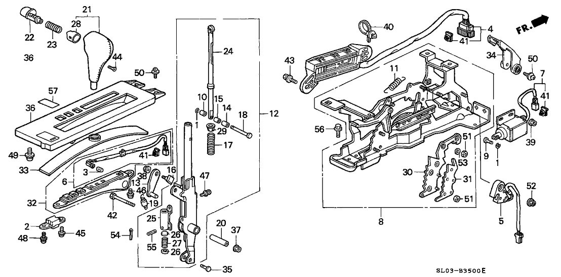 Acura 54347-SL0-980 Pin A, Control Rod