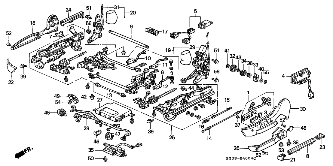 Acura 90651-SA6-671 Clip, Wire