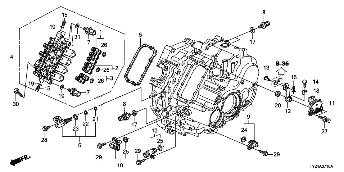 Acura 22780-5B7-000 Pipe (11X27) (B)
