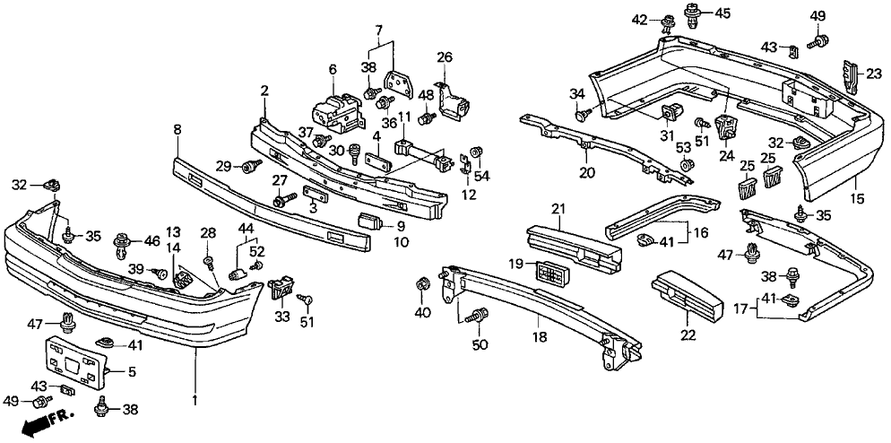 Acura 71570-SY8-A10 Absorber Assembly, Right Rear Bumper
