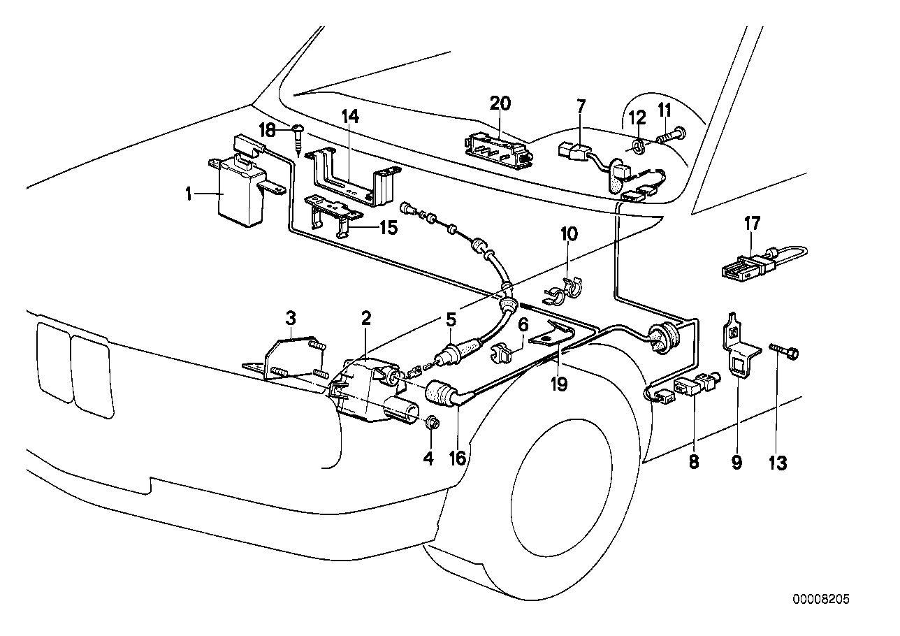BMW 65-71-1-386-226 Supporting Plate