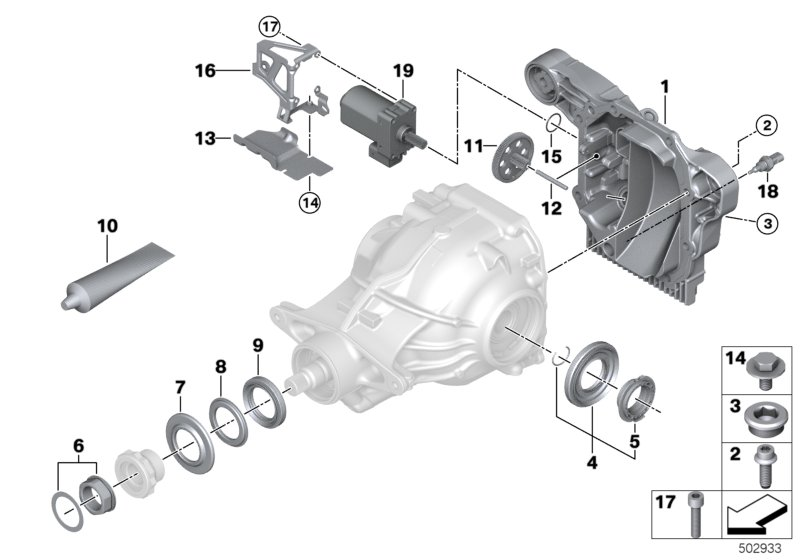 BMW 33-10-8-687-614 TENSION RELIEF, WIRING HARNE