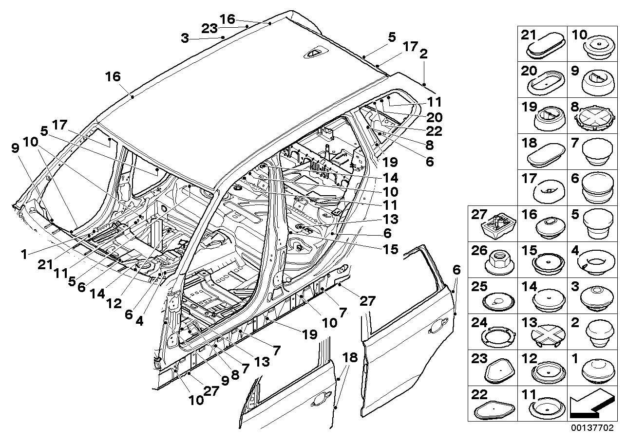 BMW 07-12-9-903-830 Self-Locking Hex Nut