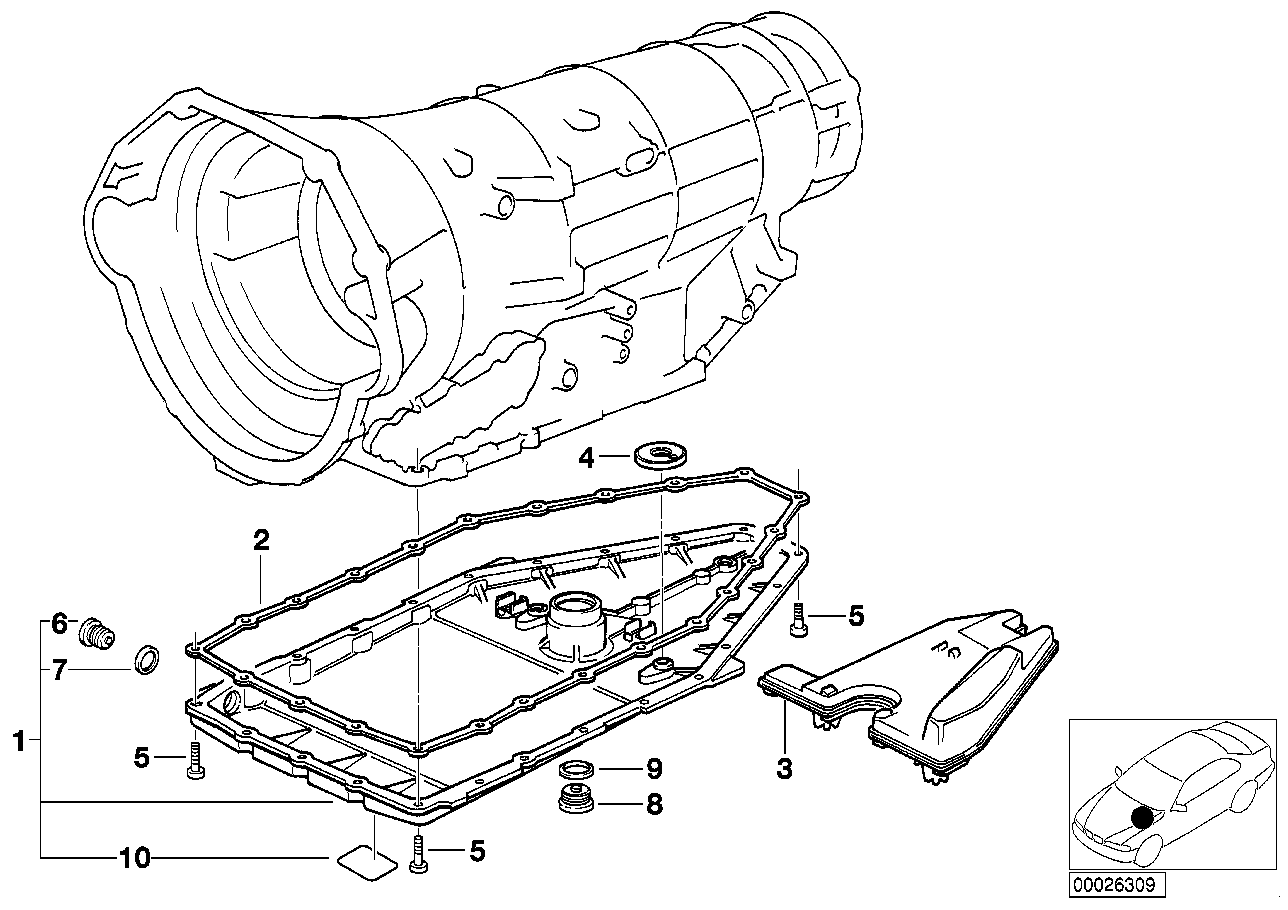 BMW 24-11-1-421-517 Screw Plug With Gasket Ring