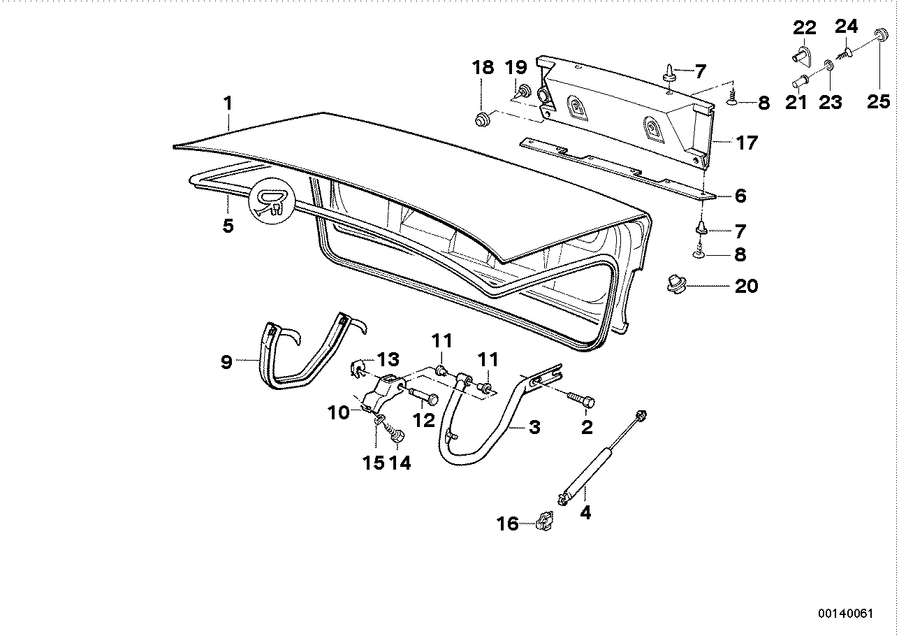 BMW 41-62-1-944-337 Bearing Bolt