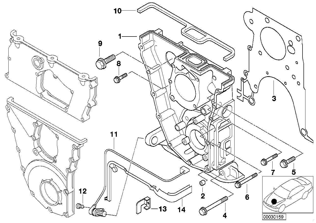 BMW 12-14-1-743-198 Holder
