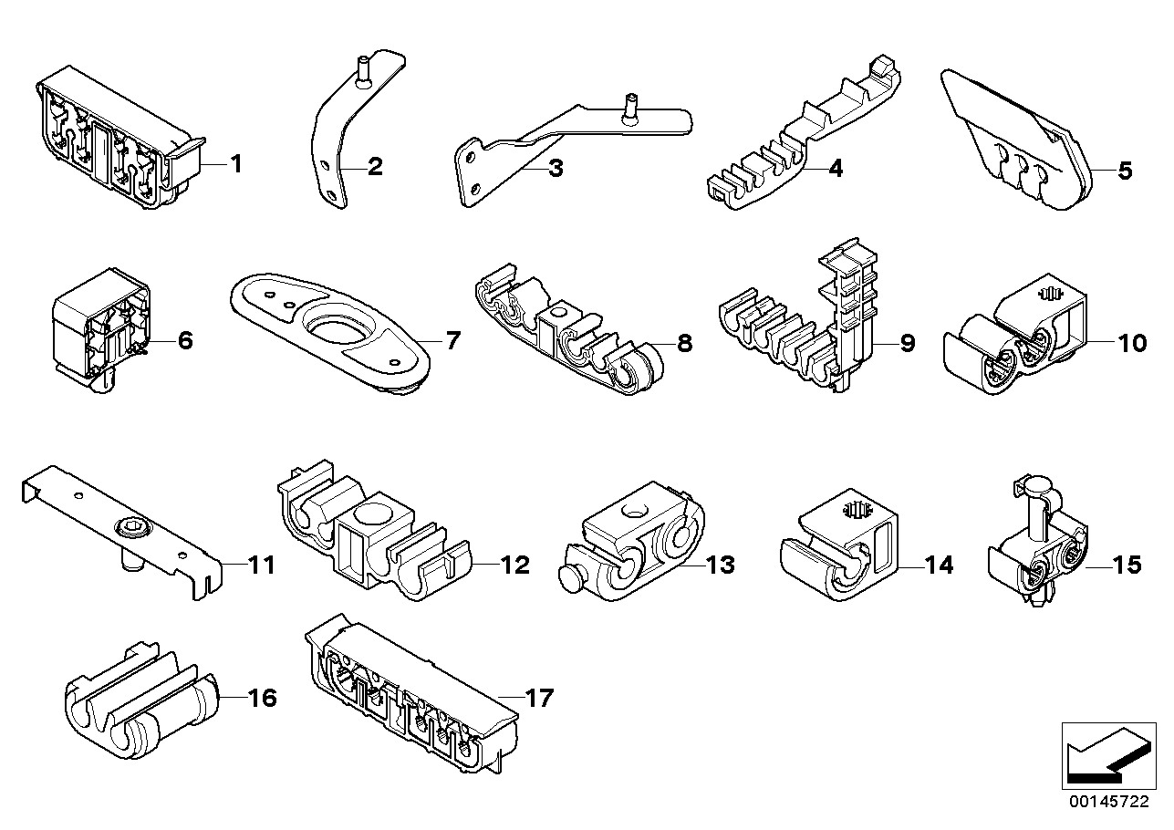 BMW 34-32-6-759-037 Brake Pipe Bracket