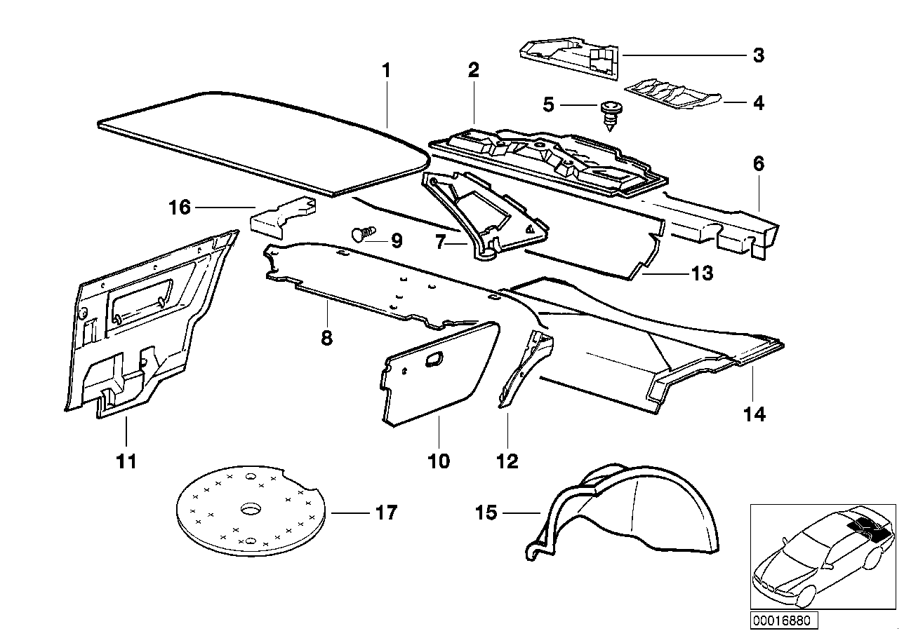 BMW 51-48-8-153-929 Sound Insulating Left