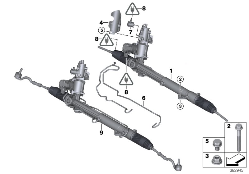 BMW 32-10-6-799-622 Exchange Hydro Steering Gear, Active Steering