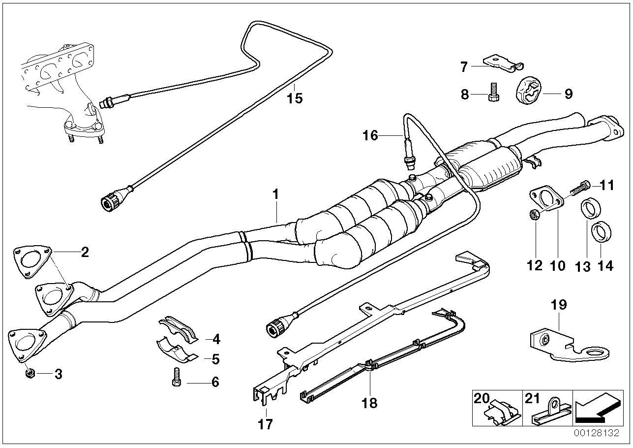 BMW 11-78-1-427-639 Guide Tube Upper Part