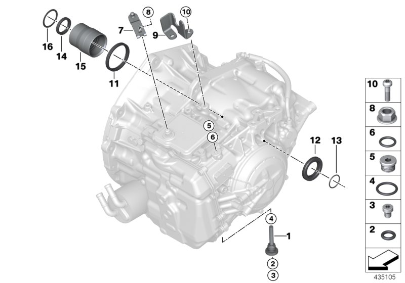 BMW 24-50-8-647-249 HOLDER