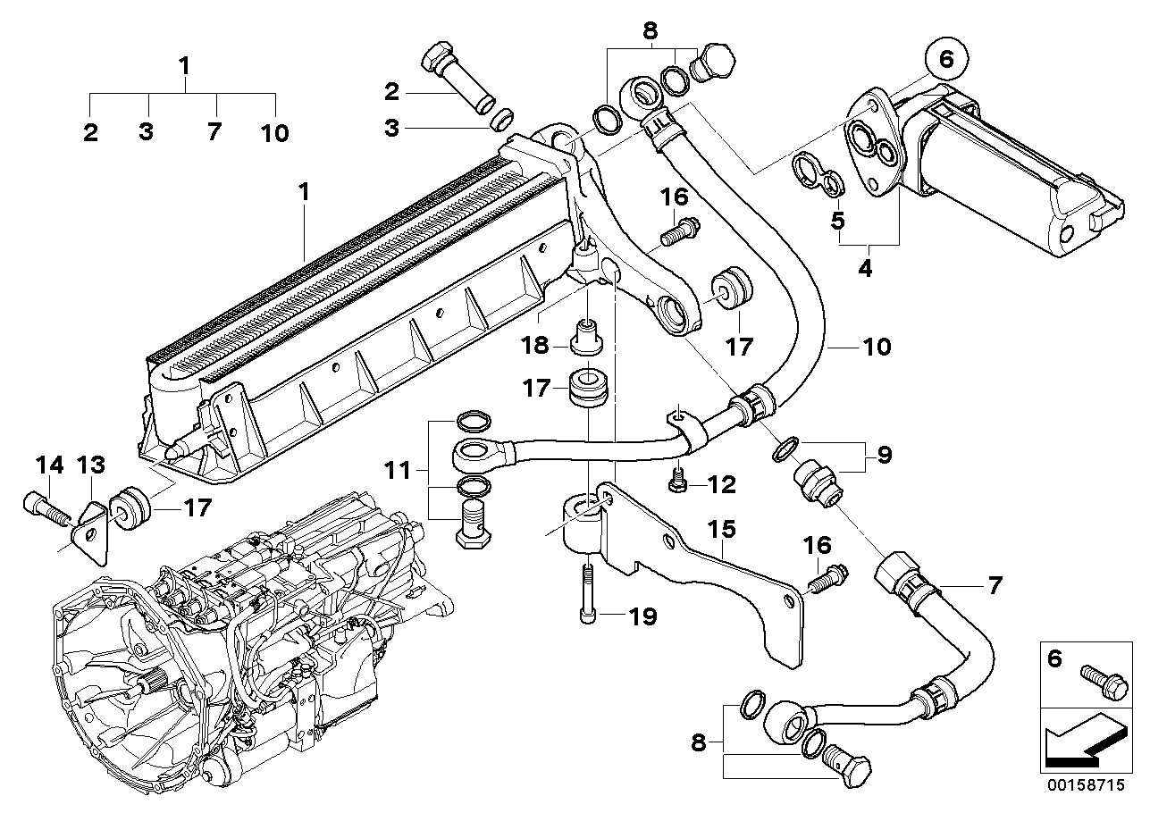 BMW 17-22-2-283-139 Hollow Bolt
